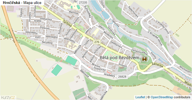 Hrnčířská - mapa ulice