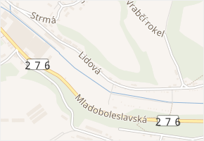 Lidová v obci Bělá pod Bezdězem - mapa ulice