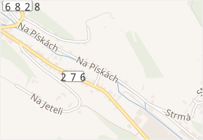 Na Pískách v obci Bělá pod Bezdězem - mapa ulice