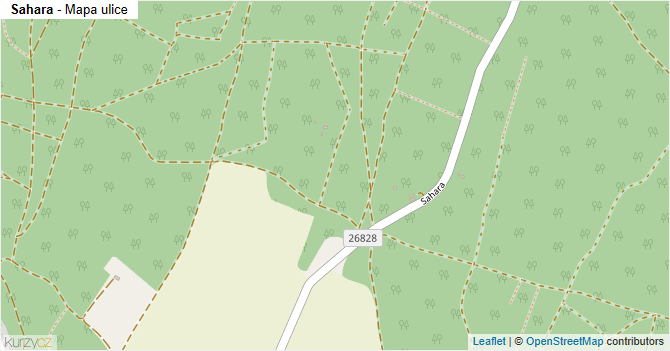 Sahara - mapa ulice