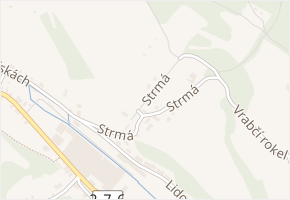 Strmá v obci Bělá pod Bezdězem - mapa ulice