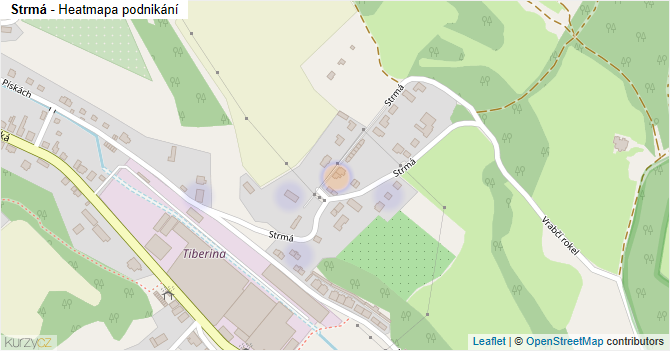Strmá - mapa podnikání