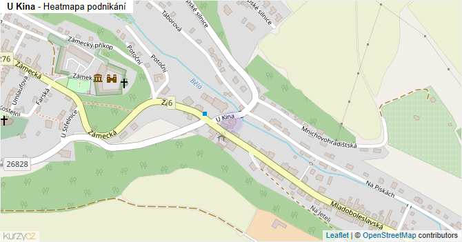 U Kina - mapa podnikání