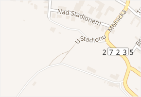 U Stadionu v obci Bělá pod Bezdězem - mapa ulice