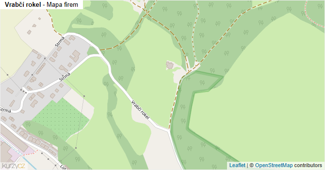 Vrabčí rokel - mapa firem