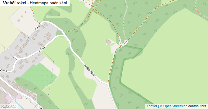 Vrabčí rokel - mapa podnikání