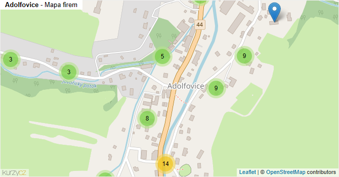 Adolfovice - mapa firem