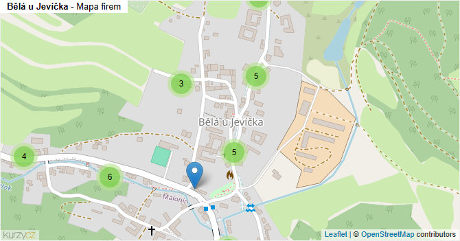 Bělá u Jevíčka - mapa firem