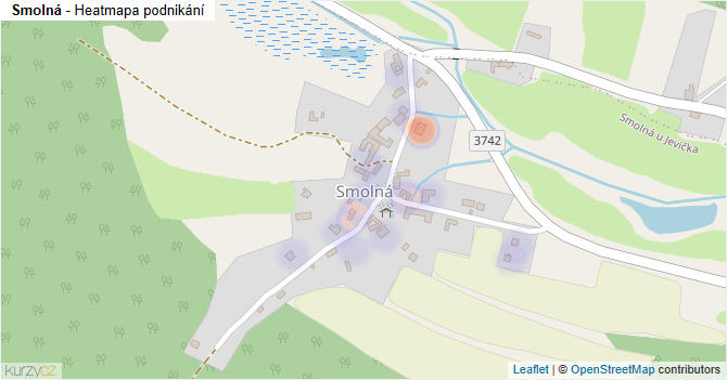 Smolná - mapa podnikání