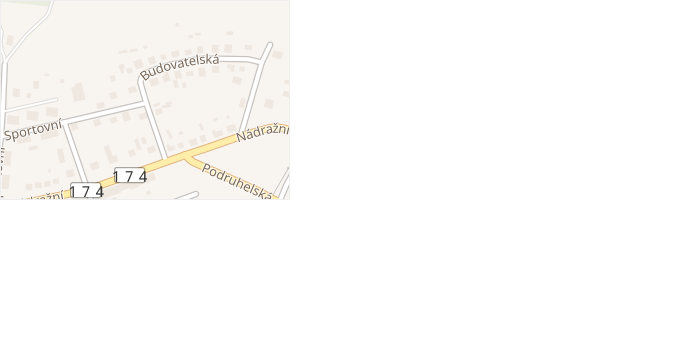 Budovatelská v obci Bělčice - mapa ulice