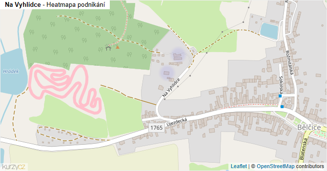 Na Vyhlídce - mapa podnikání