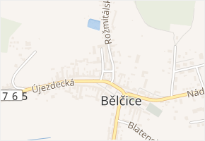 Sokolská v obci Bělčice - mapa ulice
