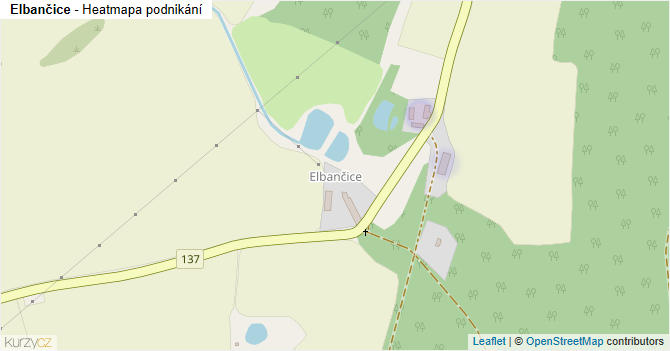 Elbančice - mapa podnikání