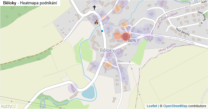 Běloky - mapa podnikání