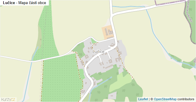 Lučice - mapa části obce