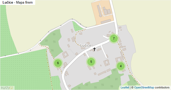 Lučice - mapa firem