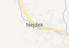 Nejdek v obci Bělotín - mapa části obce