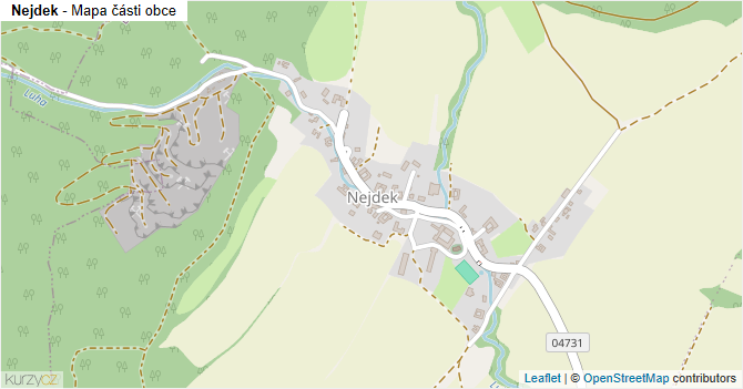 Nejdek - mapa části obce