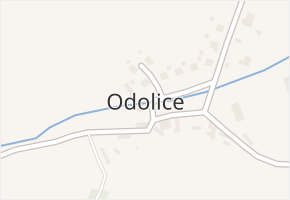 Odolice v obci Bělušice - mapa části obce