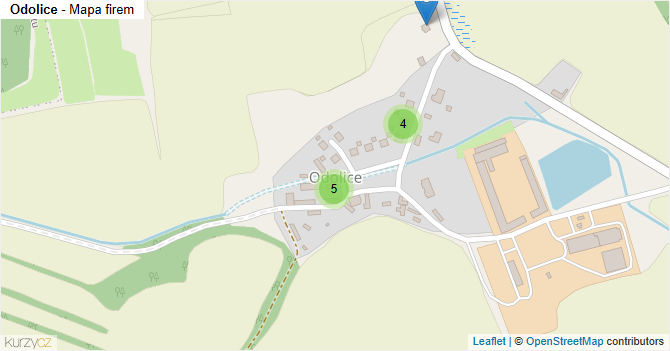Odolice - mapa firem