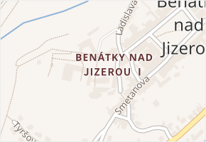 Benátky nad Jizerou I v obci Benátky nad Jizerou - mapa části obce