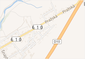 Pod Brdy v obci Benátky nad Jizerou - mapa ulice