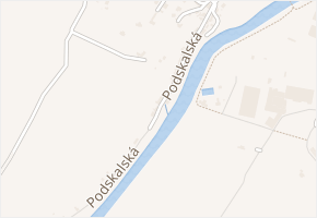 Podskalská v obci Benátky nad Jizerou - mapa ulice