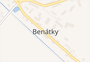Benátky v obci Benátky - mapa části obce