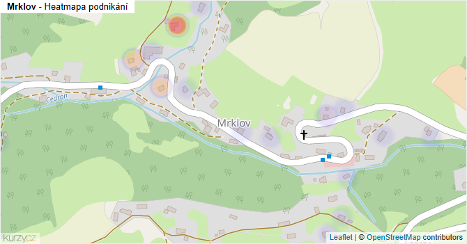 Mrklov - mapa podnikání