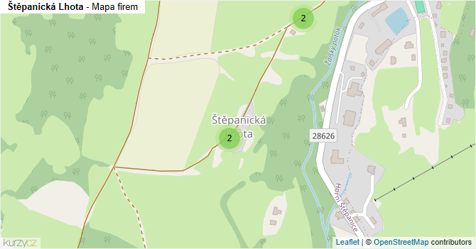 Štěpanická Lhota - mapa firem