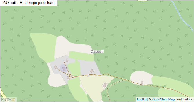 Zákoutí - mapa podnikání