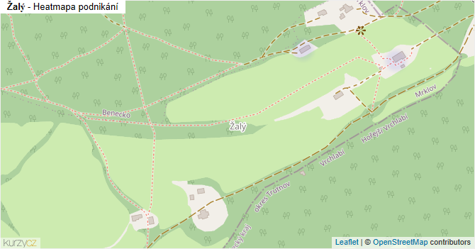 Žalý - mapa podnikání