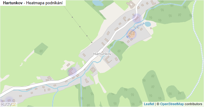 Hartunkov - mapa podnikání