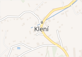 Klení v obci Benešov nad Černou - mapa části obce