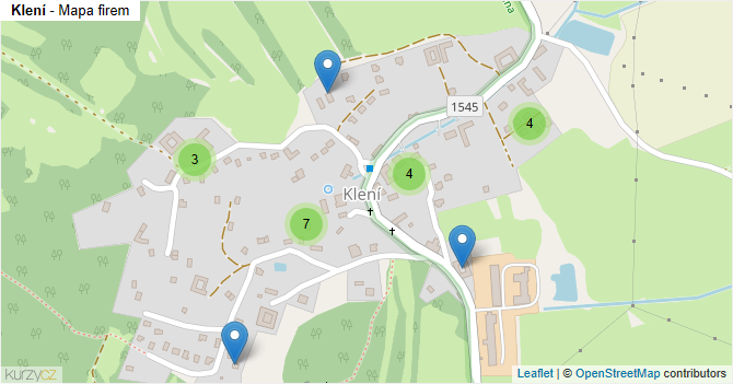 Klení - mapa firem