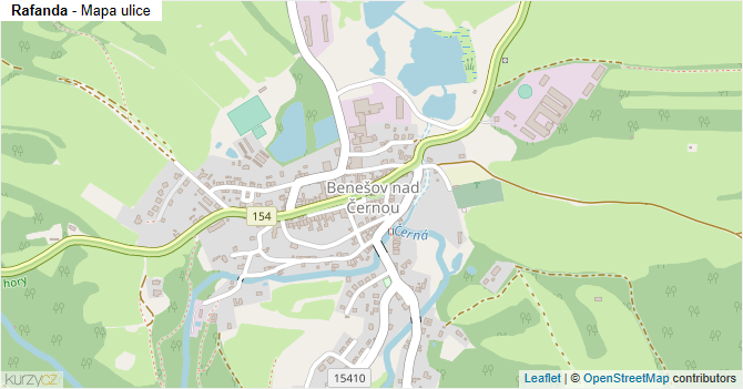 Rafanda - mapa ulice