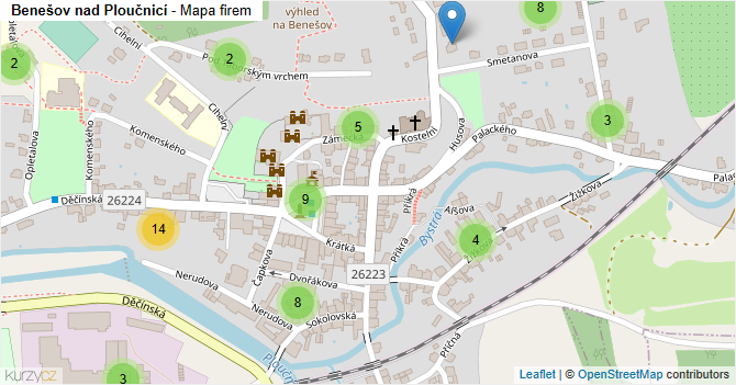 Benešov nad Ploučnicí - mapa firem