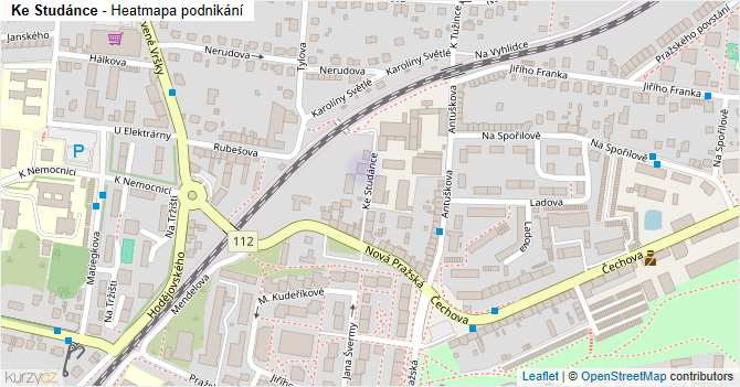 Ke Studánce - mapa podnikání