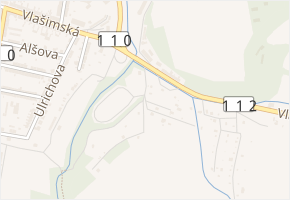 Zahradní kolonie v obci Benešov - mapa ulice