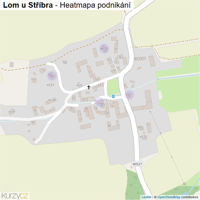 Mapa Lom u Stříbra - Firmy v části obce.