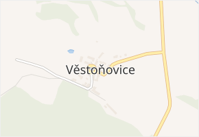 Věstoňovice v obci Benetice - mapa části obce
