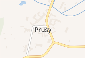 Prusy v obci Beňov - mapa části obce