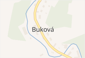 Buková v obci Bernartice - mapa části obce