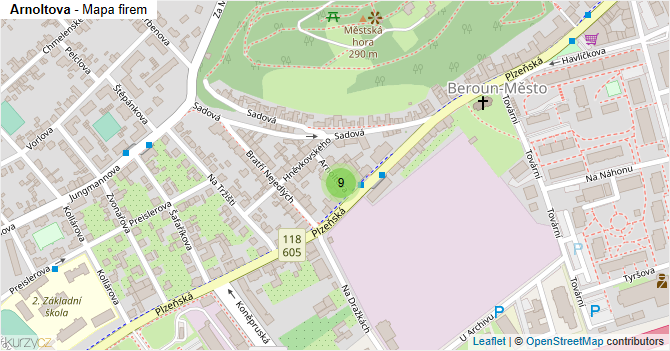 Arnoltova - mapa firem