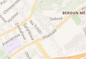 Bratří Nejedlých v obci Beroun - mapa ulice