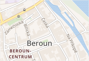 Česká v obci Beroun - mapa ulice