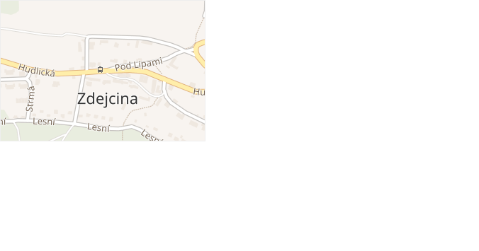 Čs. Armády v obci Beroun - mapa ulice