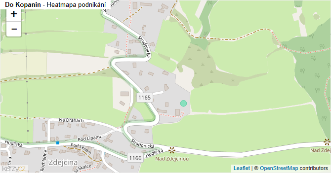 Do Kopanin - mapa podnikání