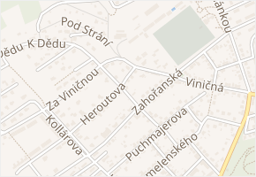 Heroutova v obci Beroun - mapa ulice