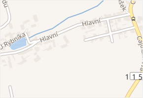 Hlavní v obci Beroun - mapa ulice